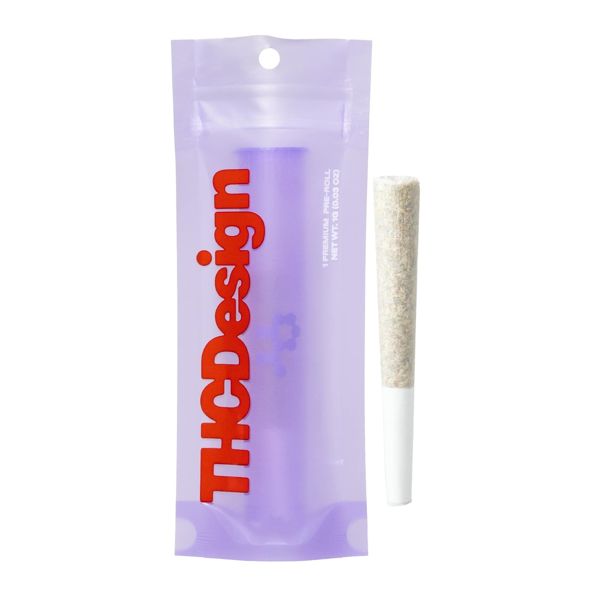 THC Design Garlic Cocktail Ice Water Hash Infused 1g Preroll